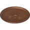 Ekena Millwork Juniper Ceiling Medallion (Fits Canopies up to 7"), Hand-Painted Polished Copper, 36"OD x 1 1/2"P CM36JUPOS - alternate 2